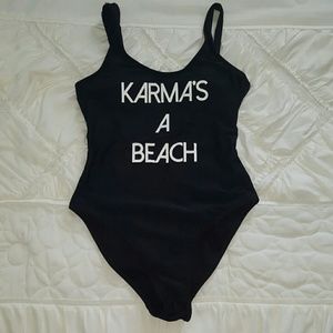 Black swimsuit